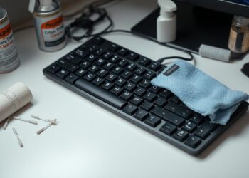 Computertastatur Reinigung