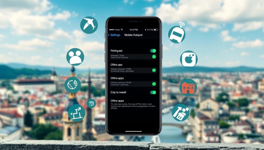 Mobile Hotspots und Offline-Apps Smartphone
