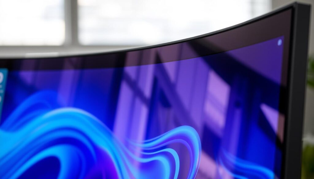 Reflexionen und Blendung bei Curved Monitoren