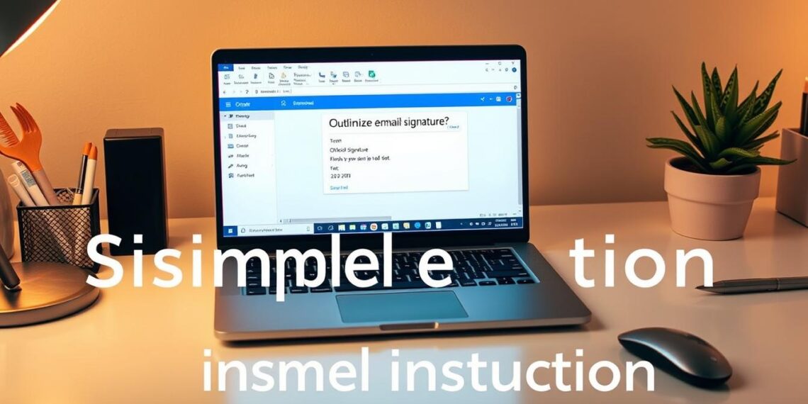 Outlook Signatur ändern