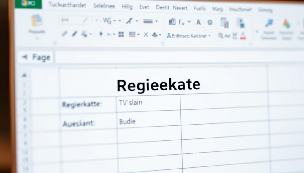 Registerkarte in Excel