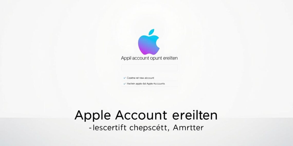 Apple Account erstellen