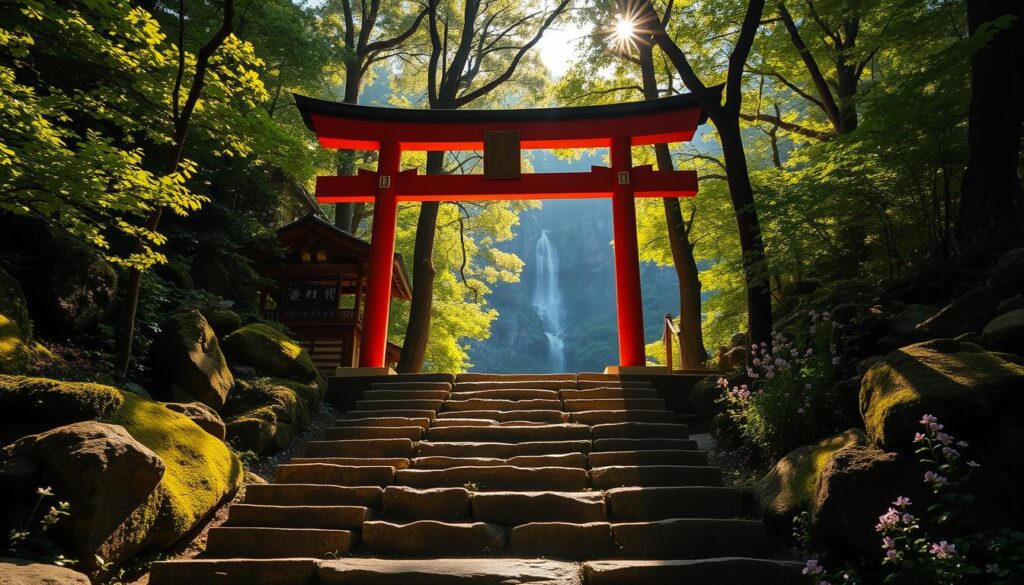 Schreinaufstiege in Tsushima