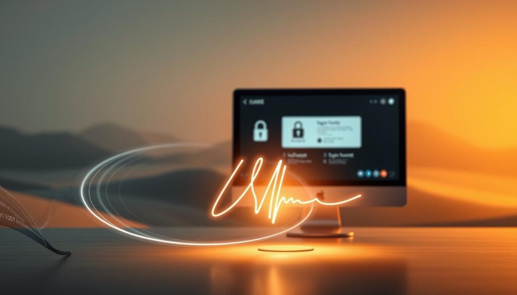 Verschlüsselung Online-Unterschrift