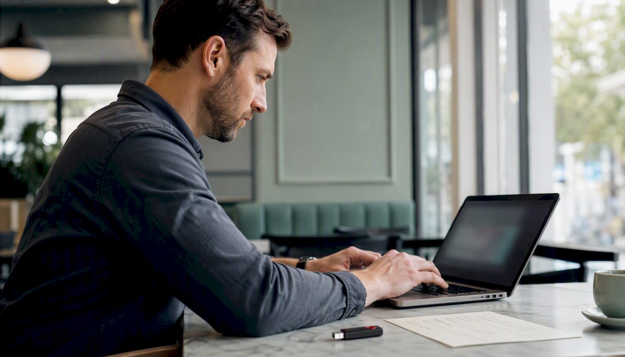 Blick von oben: So erstellt man einen bootfähigen Rettungs-Stick am Laptop