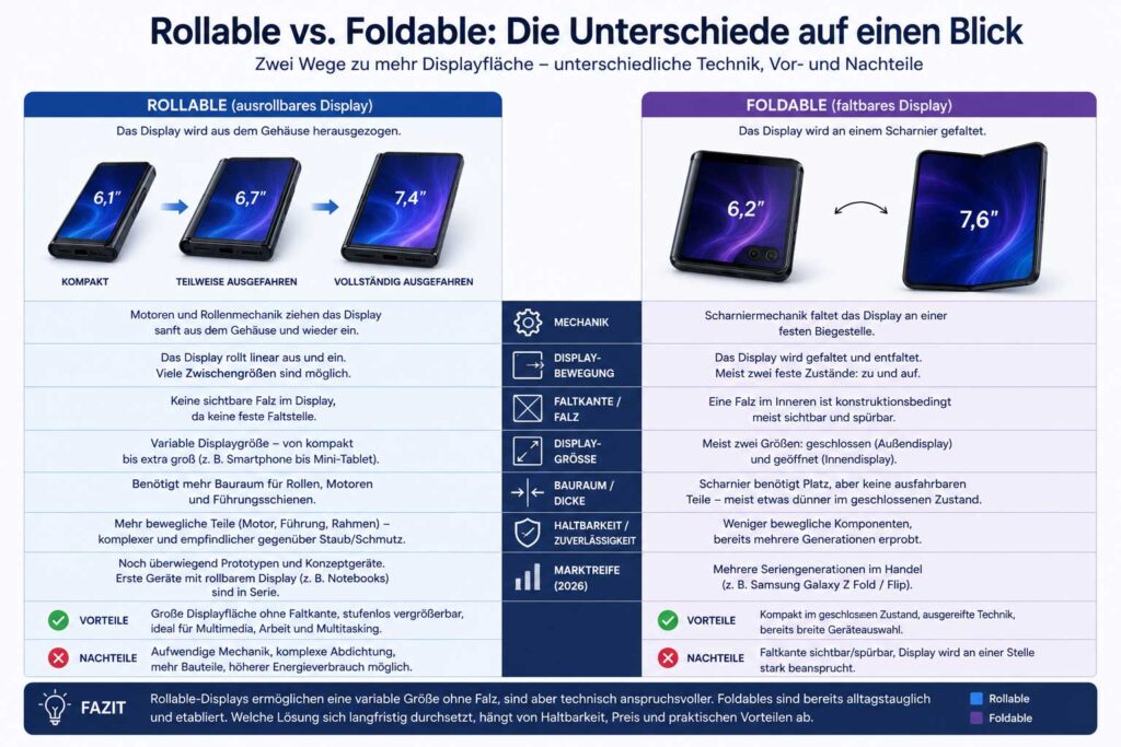 Rollable-vs.-Foldable-Displayvergleich