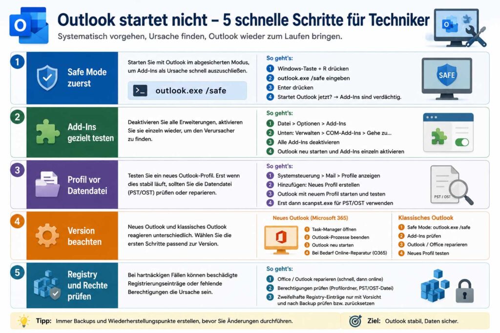 outlook-will-nicht-starten