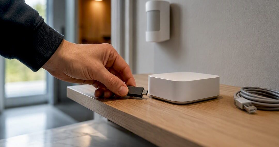 Lokale Smart-Home-Zentrale wird eingerichtet