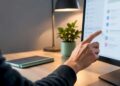 Hand öffnet die Einstellungen für Standard-Apps
