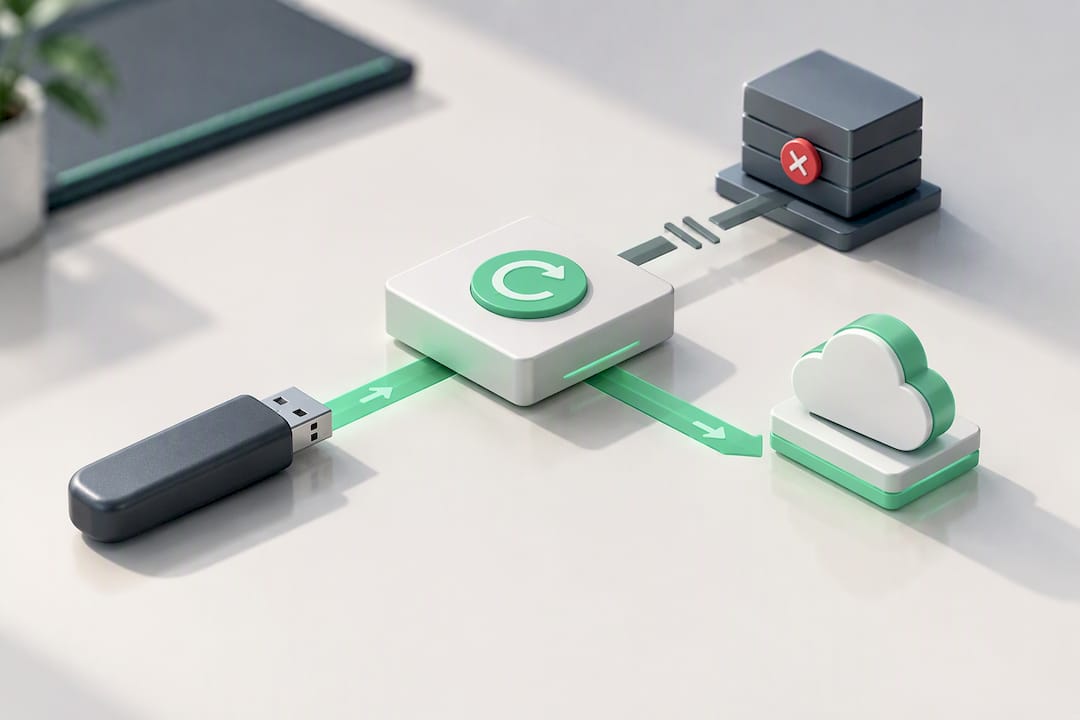 Vom USB-Stick in die Wiederherstellungsumgebung starten