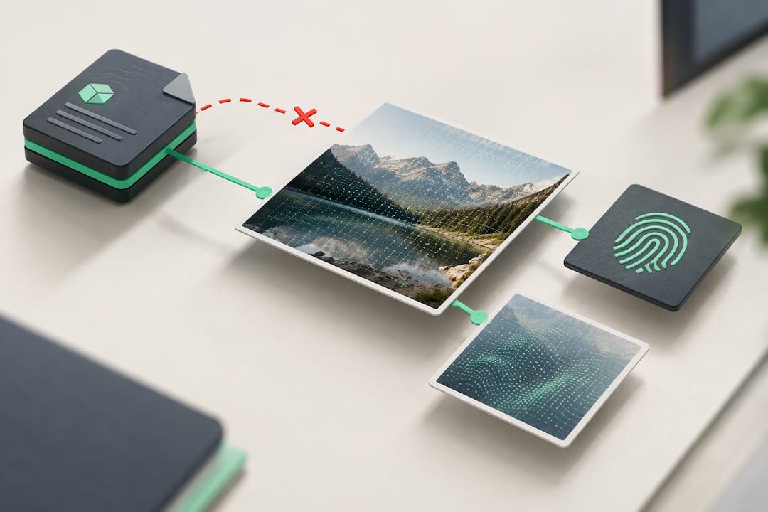 Dreifache Sicherung der digitalen Herkunft