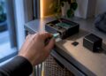 Ethernet-Kabel an kleiner Netzwerkkarte