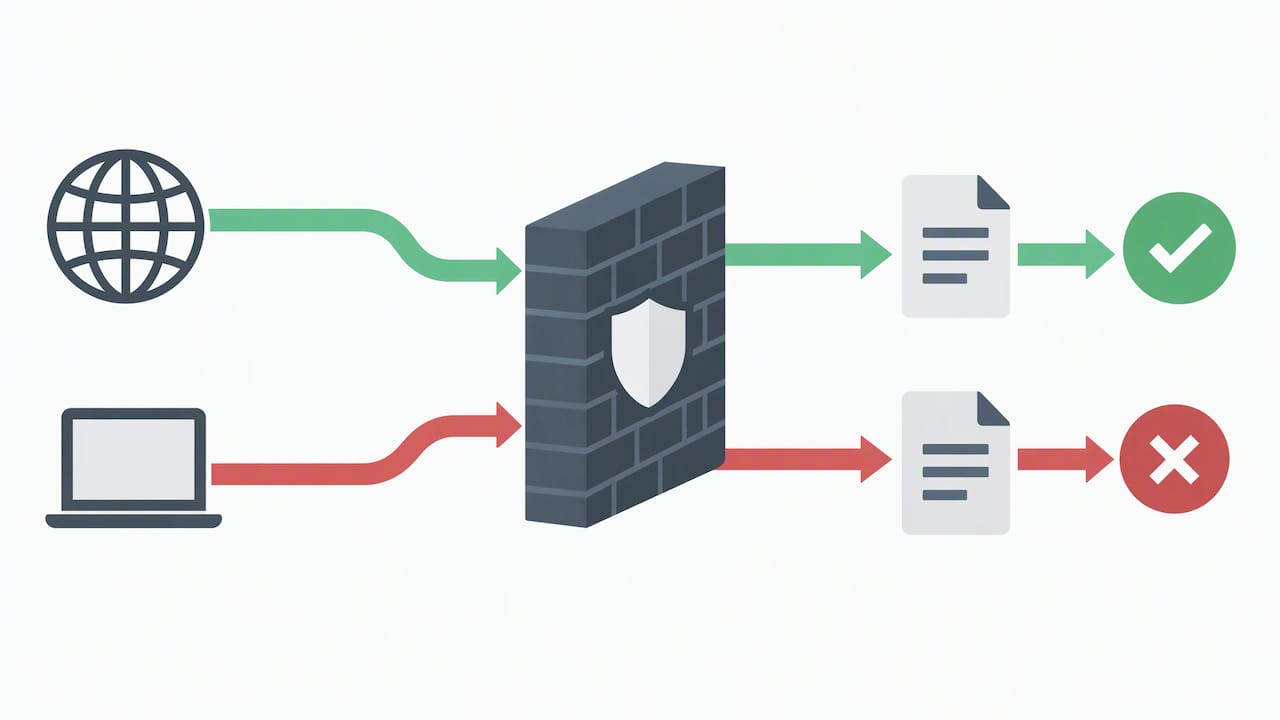 Überblick über den Fluss eingehender und ausgehender Firewall-Regeln
